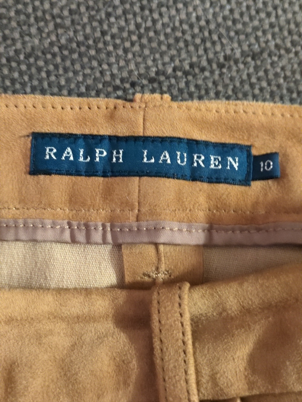 Suede Riding Breeches in Tan Ralph Lauren - Picture 12 of 16
